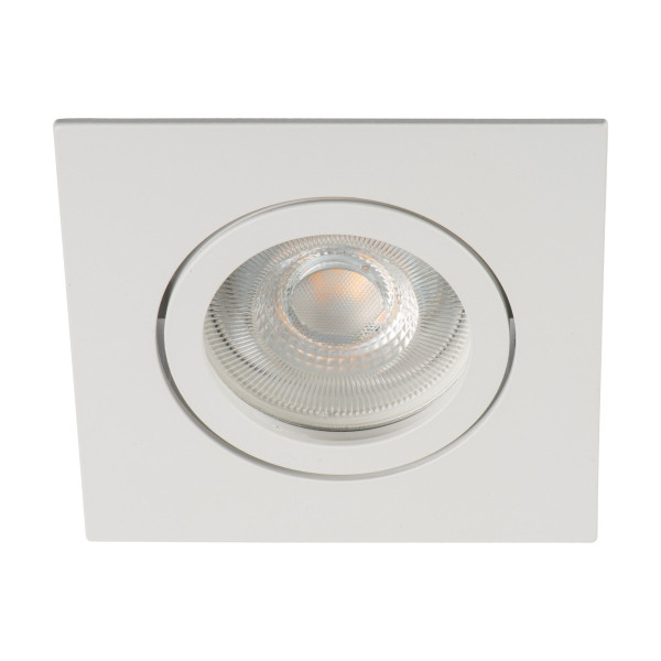 Oprawa wpuszczana oczko kwadratowa biała 8,2cm DALLA 1xGU10x10W IP20 Kanlux 915704