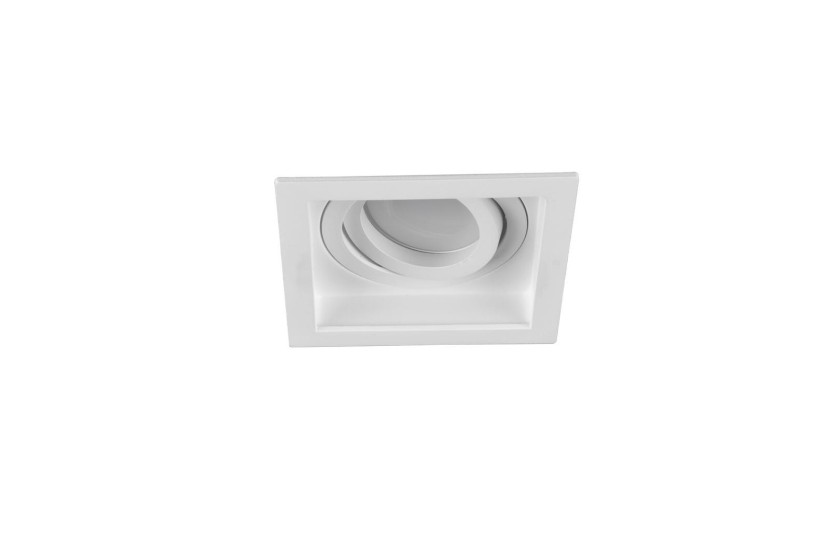 Oprawa wpuszczana oczko kwadratowa biała 9,2cm KENAI 1xGU10x15W IP20 Trio 916897