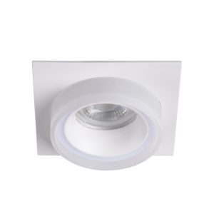 Oprawa wpuszczana oczko kwadratowa biała 9,2cm LONVI 1xGU10x10W IP20 Kanlux 1049404