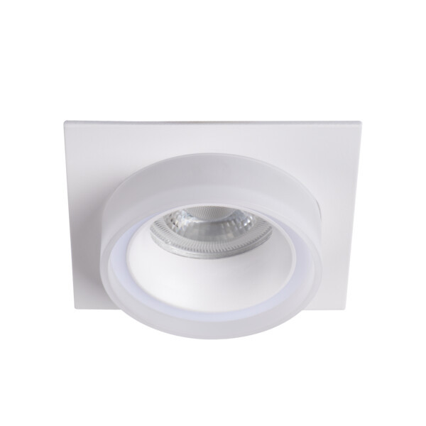 Oprawa wpuszczana oczko kwadratowa biała 9,2cm LONVI 1xGU10x10W IP20 Kanlux 1049404