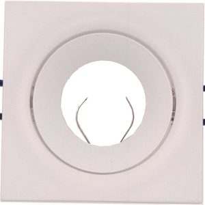 Oprawa wpuszczana oczko kwadratowa biała 9cm Cygnus 1xGU10x50W IP20 IdeaLED 917960 Oprawa wpuszczana oczko kwadratowa biała 9cm Cygnus 1xGU10x50W IP20 IdeaLED 917960