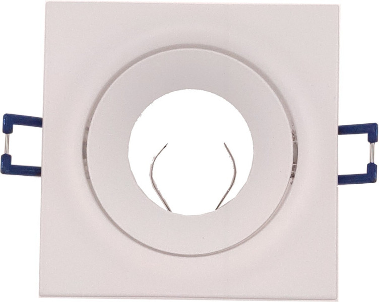 Oprawa wpuszczana oczko kwadratowa biała 9cm Cygnus 1xGU10x50W IP20 IdeaLED 917960