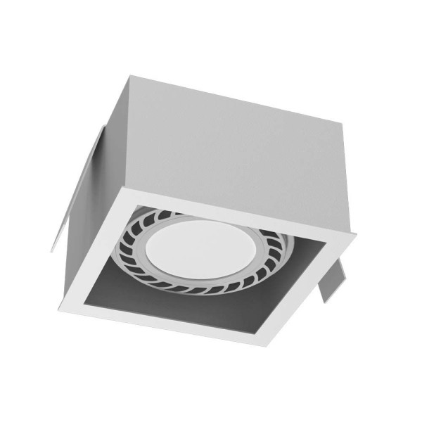 Oprawa wpuszczana oczko kwadratowa biała CAGE 1xGU10x18W IP20 Brosline 916370