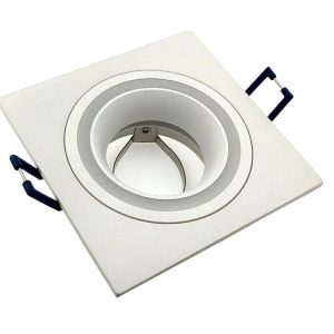 Oprawa wpuszczana oczko kwadratowa biała Claro 1xGU10x50W IP20 IdeaLED 916736 Oprawa wpuszczana oczko kwadratowa biała Claro 1xGU10x50W IP20 IdeaLED 916736