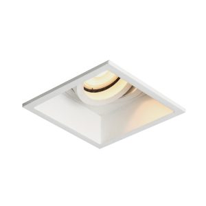 Oprawa wpuszczana oczko kwadratowa biała matowa NARO 1xGU10x10W IP20 Italux 916180 Oprawa wpuszczana oczko kwadratowa biała matowa NARO 1xGU10x10W IP20 Italux 916180