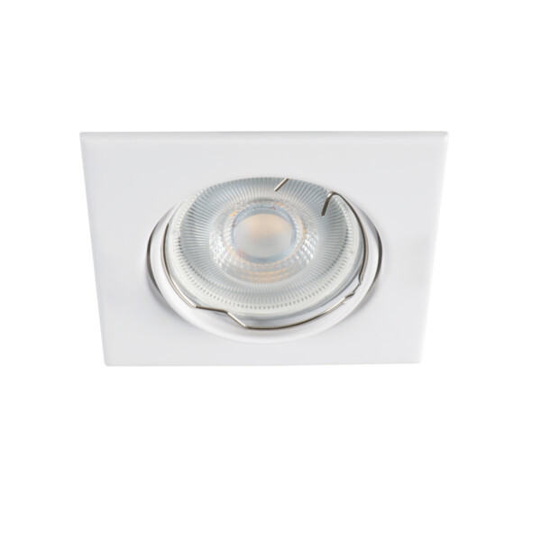 Oprawa wpuszczana oczko kwadratowa biały matowy ALOR 1xGU10x10W IP20 Kanlux 1049585