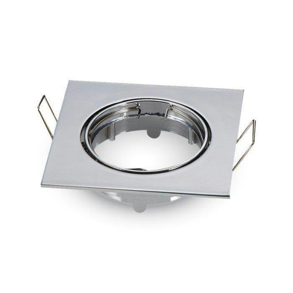 Oprawa wpuszczana oczko kwadratowa chromowana 7,4cm 1xGU10x35W IP20 V-TAC 1049394