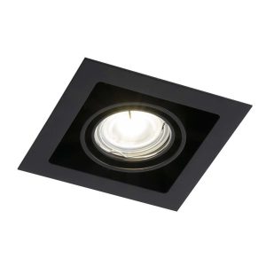 Oprawa wpuszczana oczko kwadratowa czarna 12cm EBINO 1xGU10x10W IP20 Shilo 916890 Oprawa wpuszczana oczko kwadratowa czarna 12cm EBINO 1xGU10x10W IP20 Shilo 916890