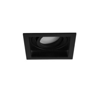 Oprawa wpuszczana oczko kwadratowa czarna 9,2cm KENAI 1xGU10x15W IP20 Trio 916794 Oprawa wpuszczana oczko kwadratowa czarna 9,2cm KENAI 1xGU10x15W IP20 Trio 916794