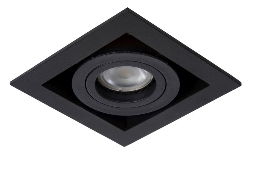 Oprawa wpuszczana oczko kwadratowa czarna CHIMNEY 1xGU10x50W IP20 Lucide 1049499