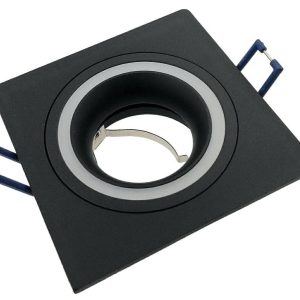 Oprawa wpuszczana oczko kwadratowa czarna Claro 1xGU10x50W IP20 IdeaLED 916862 Oprawa wpuszczana oczko kwadratowa czarna Claro 1xGU10x50W IP20 IdeaLED 916862
