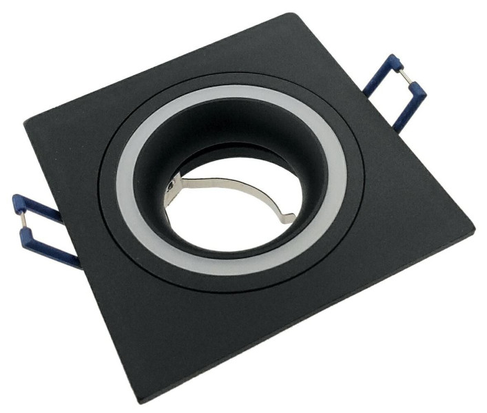 Oprawa wpuszczana oczko kwadratowa czarna Claro 1xGU10x50W IP20 IdeaLED 916862