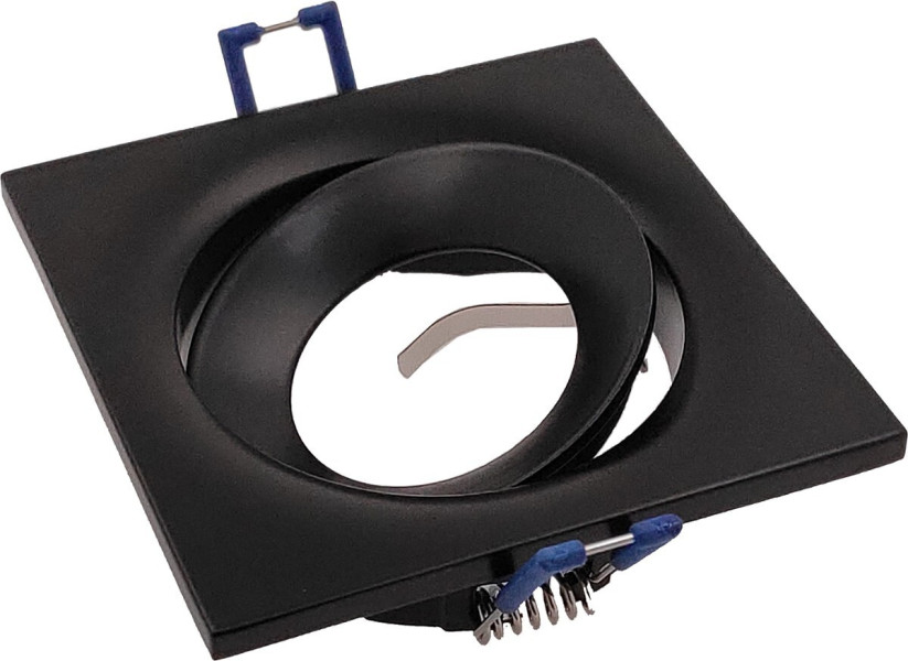 Oprawa wpuszczana oczko kwadratowa czarna Cygnus 1xGU10x50W IP20 IdeaLED 917942