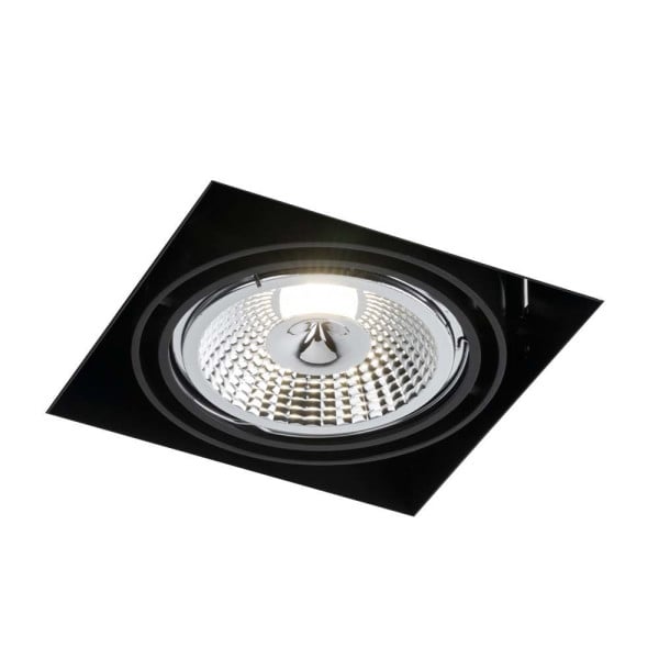 Oprawa wpuszczana oczko kwadratowa czarna KOMORO 1xGU10x18W IP20 Shilo 916701