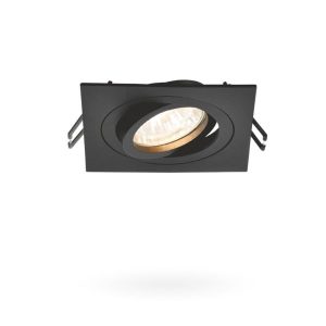 Oprawa wpuszczana oczko kwadratowa czarna Spotlight 1xGU10x30W IP20 Videx 918007 Oprawa wpuszczana oczko kwadratowa czarna Spotlight 1xGU10x30W IP20 Videx 918007