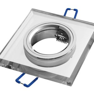 Oprawa wpuszczana oczko kwadratowa lustrzana 8,8cm 1xGU10x50W IP20 IdeaLED 917794 Oprawa wpuszczana oczko kwadratowa lustrzana 8,8cm 1xGU10x50W IP20 IdeaLED 917794