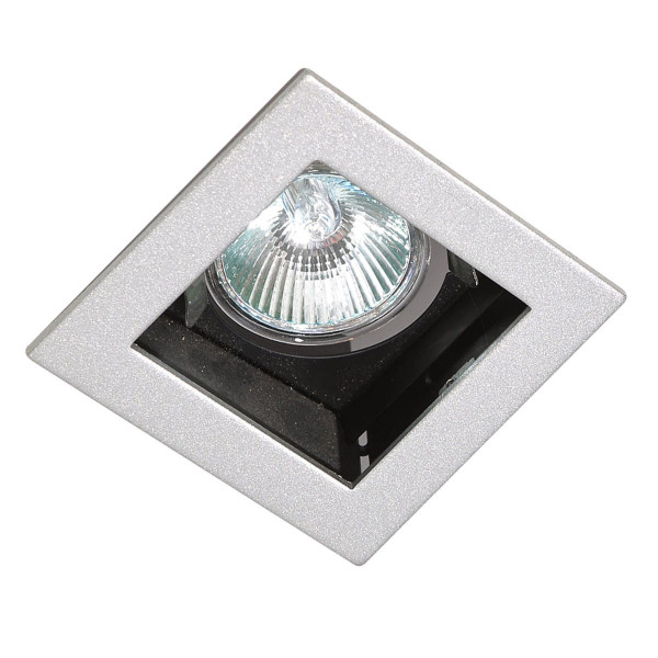 Oprawa wpuszczana oczko kwadratowa srebrna RELIO 1xMR16x35W IP20 Italux 916078