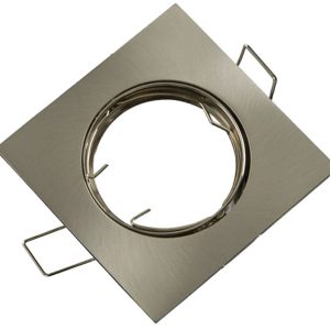 Oprawa wpuszczana oczko kwadratowa złota satyna 1xGU10x50W IP20 IdeaLED 1049410 Oprawa wpuszczana oczko kwadratowa złota satyna 1xGU10x50W IP20 IdeaLED 1049410