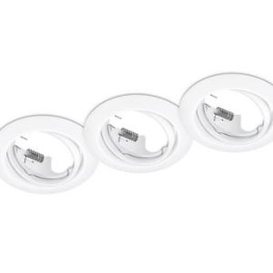 Oprawa wpuszczana oczko okrągła biała 8,3cm JURA 3xGU10x15W IP20 Trio 1050640 Oprawa wpuszczana oczko okrągła biała 8,3cm JURA 3xGU10x15W IP20 Trio 1050640