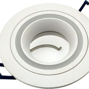 Oprawa wpuszczana oczko okrągła biała 9,3cm Tribus 1xGU10x50W IP20 IdeaLED 917787 Oprawa wpuszczana oczko okrągła biała 9,3cm Tribus 1xGU10x50W IP20 IdeaLED 917787