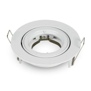 Oprawa wpuszczana oczko okrągła biała 9,5cm 1xGU10x35W IP20 V-TAC 917907 Oprawa wpuszczana oczko okrągła biała 9,5cm 1xGU10x35W IP20 V-TAC 917907
