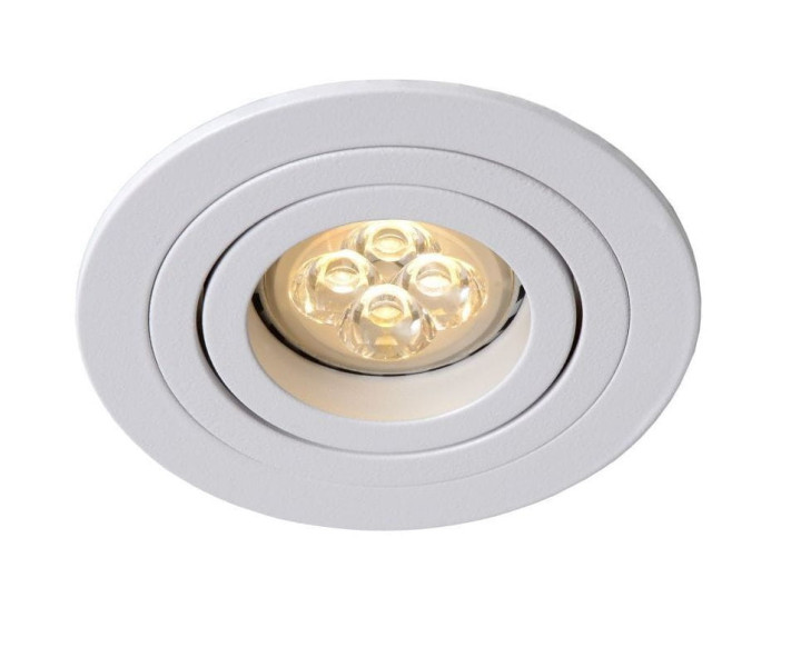 Oprawa wpuszczana oczko okrągła biała 9,5cm TUBE 1xGU10x50W IP20 Lucide 916316