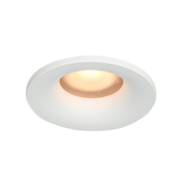 Oprawa wpuszczana oczko okrągła biała matowa BARTO 1xGU10x10W IP44 Italux 916092