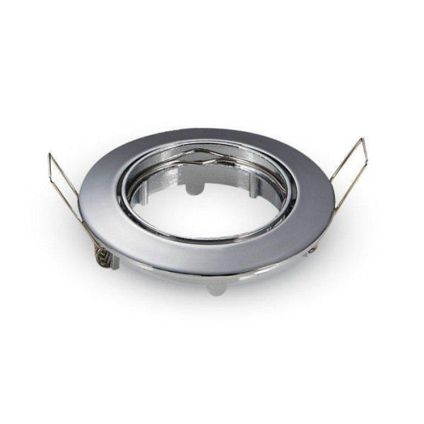 Oprawa wpuszczana oczko okrągła chromowana 7,4cm 1xGU10x35W IP20 V-TAC 1049463