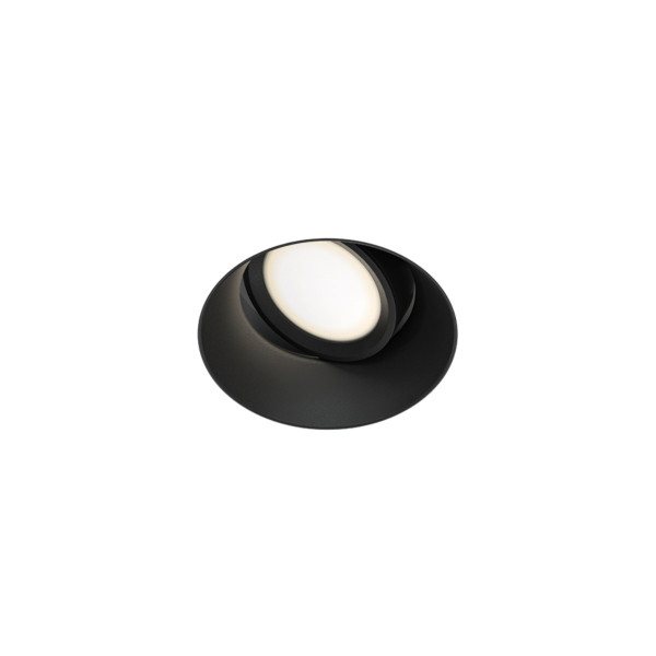 Oprawa wpuszczana oczko okrągła czarna 11,8cm Dot 1xGU10x50W IP20 Maytoni 916784