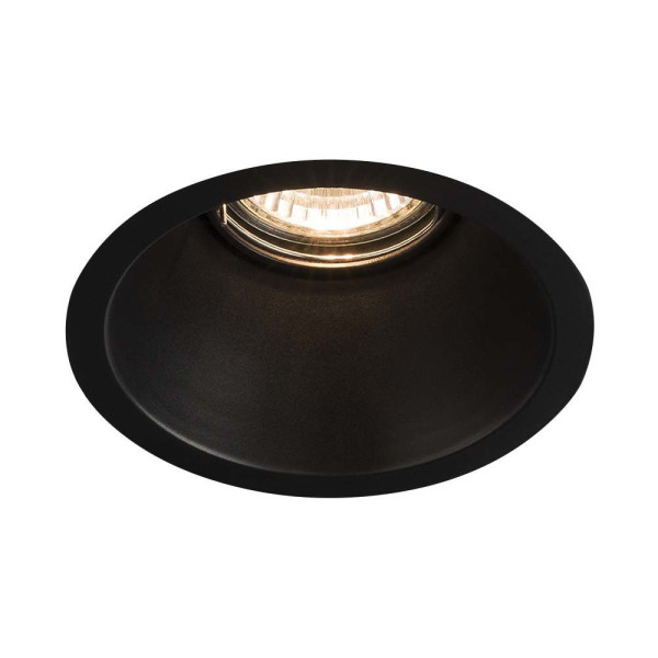 Oprawa wpuszczana oczko okrągła czarna 11cm KAMI 1xGU10x10W IP20 Shilo 916847
