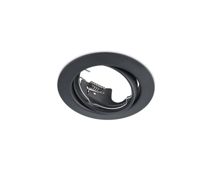 Oprawa wpuszczana oczko okrągła czarna 8,3cm JURA 1xGU10x15W IP20 Trio 1050595