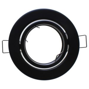 Oprawa wpuszczana oczko okrągła czarna 8,8cm 1xGU10x50W IP20 IdeaLED 1049429