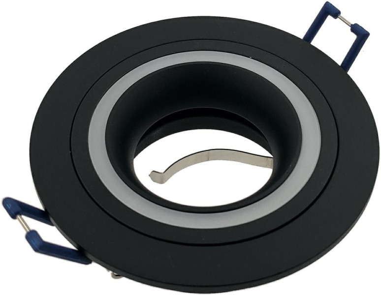 Oprawa wpuszczana oczko okrągła czarna 9,3cm Tribus 1xGU10x50W IP20 IdeaLED 917984