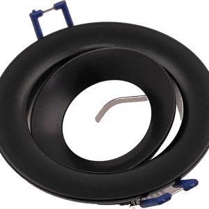 Oprawa wpuszczana oczko okrągła czarna 9,5cm Crater 1xGU10x50W IP20 IdeaLED 917948