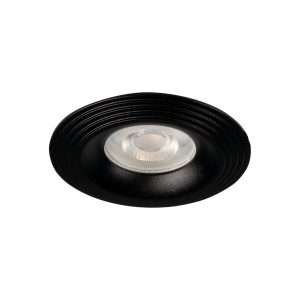 Oprawa wpuszczana oczko okrągła czarna 9,7cm LIGLO 1xGU10x10W IP20 Kanlux 1049426