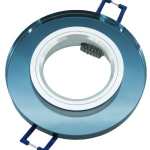 Oprawa wpuszczana oczko okrągła czarna lustrzana 1xGU10x50W IP20 IdeaLED 916803