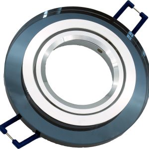 Oprawa wpuszczana oczko okrągła czarna lustrzana 1xGU10x50W IP20 IdeaLED 916707