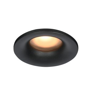 Oprawa wpuszczana oczko okrągła czarna matowa BARTO 1xGU10x10W IP44 Italux 916358