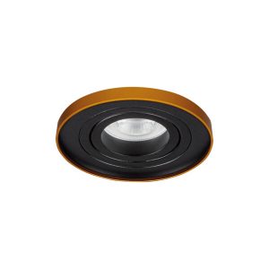 Oprawa wpuszczana oczko okrągła czarno-złota TINY 1xGU10x10W IP20 Kanlux 1049552