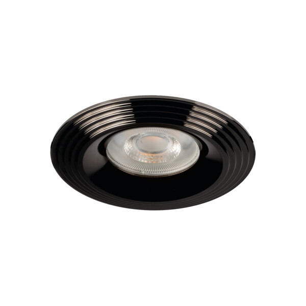 Oprawa wpuszczana oczko okrągła czarny chrom LIGLO 1xGU10x10W IP20 Kanlux 1049401