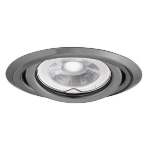Oprawa wpuszczana oczko okrągła grafitowa ARGUS II 1xGU10x10W IP20 Kanlux 915683