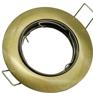 Oprawa wpuszczana oczko okrągła mosiądz 8,5cm 1xGU10x50W IP20 IdeaLED 917949