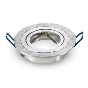 Oprawa wpuszczana oczko okrągła srebrna 7,5cm 1xGU10x35W IP20 V-TAC 1049411 Oprawa wpuszczana oczko okrągła srebrna 7,5cm 1xGU10x35W IP20 V-TAC 1049411