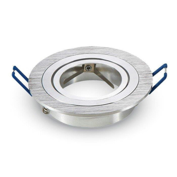 Oprawa wpuszczana oczko okrągła srebrna 7,5cm 1xGU10x35W IP20 V-TAC 1049411