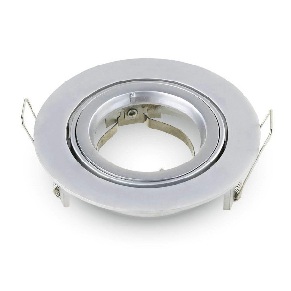 Oprawa wpuszczana oczko okrągła szare aluminium 1xGU10x35W IP20 V-TAC 917995