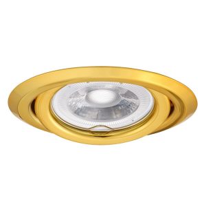 Oprawa wpuszczana oczko okrągła złota 9,7cm ARGUS 1xGU10x10W IP20 Kanlux 1049533 Oprawa wpuszczana oczko okrągła złota 9,7cm ARGUS 1xGU10x10W IP20 Kanlux 1049533