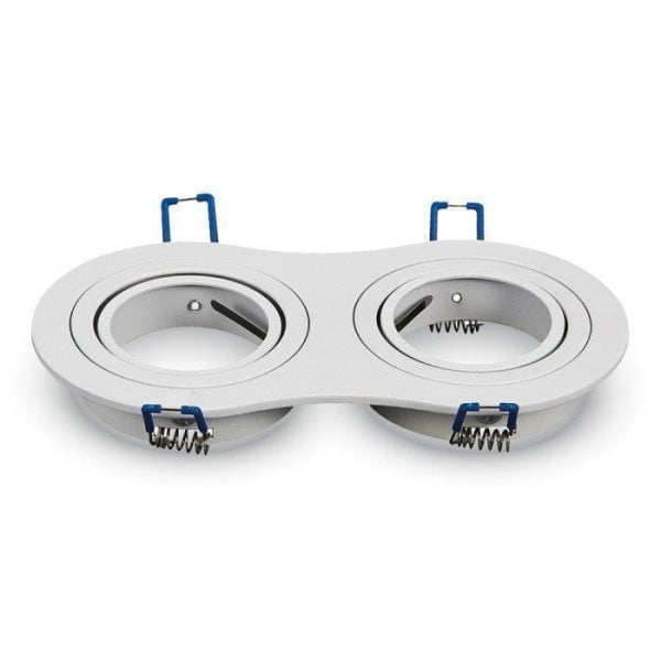 Oprawa wpuszczana oczko owalna biała 15,5cm 2xGU10x35W IP20 V-TAC 1049486