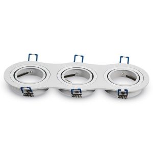 Oprawa wpuszczana oczko owalna biała 23,5cm 3xGU10x35W IP20 V-TAC 917775 Oprawa wpuszczana oczko owalna biała 23,5cm 3xGU10x35W IP20 V-TAC 917775