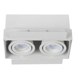 Oprawa wpuszczana oczko prostokątna biała TRIMLESS 2xGU10x5W IP20 Lucide 1050634 Oprawa wpuszczana oczko prostokątna biała TRIMLESS 2xGU10x5W IP20 Lucide 1050634