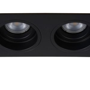 Oprawa wpuszczana oczko prostokątna czarna EMBED 2xGU10x50W IP20 Lucide 1050673 Oprawa wpuszczana oczko prostokątna czarna EMBED 2xGU10x50W IP20 Lucide 1050673